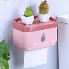 Bathroom Tissue Storage Box Wall Mounted Paper Holder