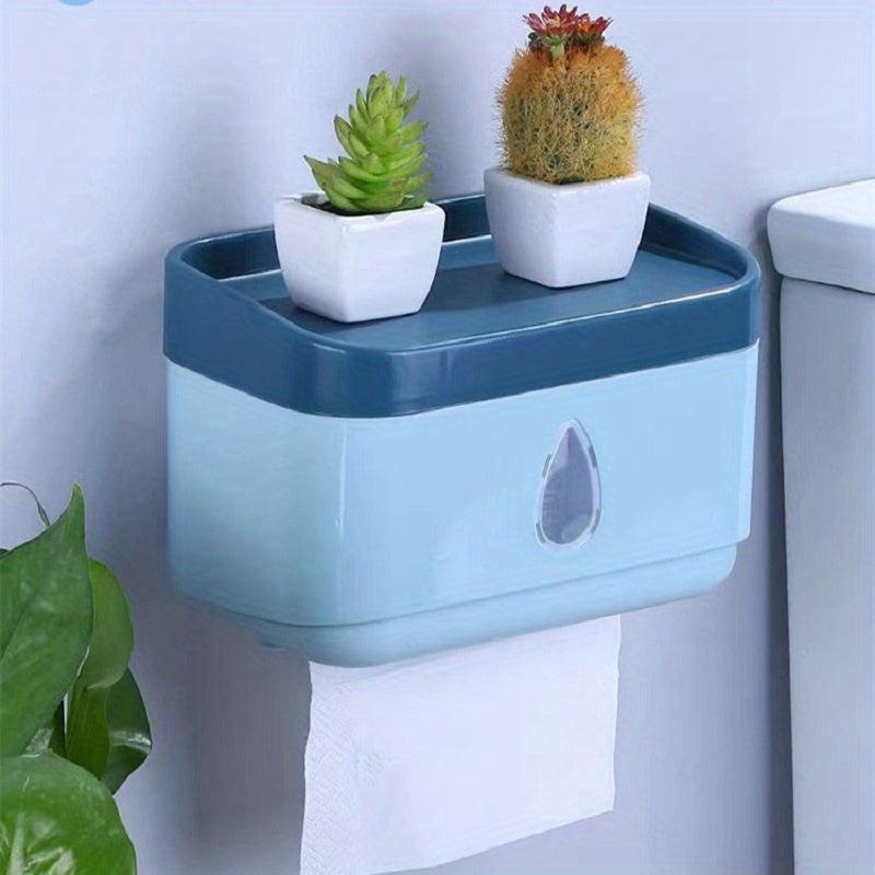 Bathroom Tissue Storage Box Wall Mounted Paper Holder