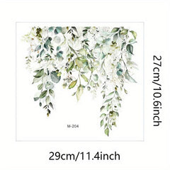 Plant Leaf Toilet Lid Decal Adhesive Tile Sticker Home Accessory