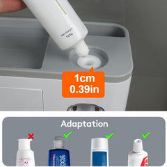 Toothbrush Holder Wall Mounted with Cups Dispenser