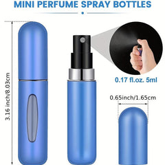 1pc Perfume Spray Bottle Aluminum Refillable 0.17oz 5ml