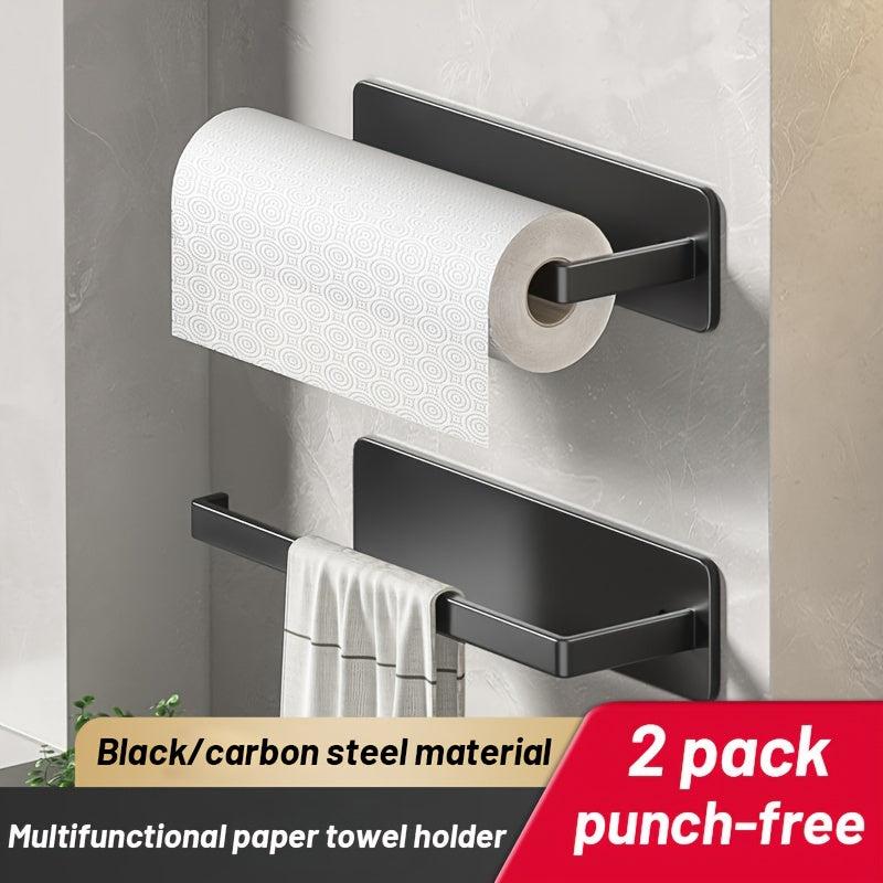Stainless Toilet Paper Holder Adhesive Towel Rack