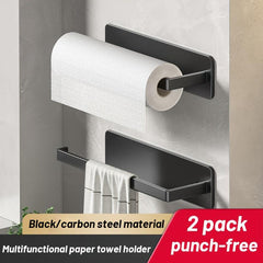 Stainless Toilet Paper Holder Adhesive Towel Rack