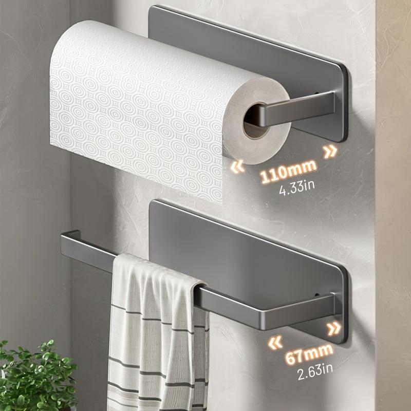 Stainless Toilet Paper Holder Adhesive Towel Rack