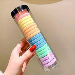 20pcs Canned Head Rope Elastic Ponytail Holders Coil Hair Ties