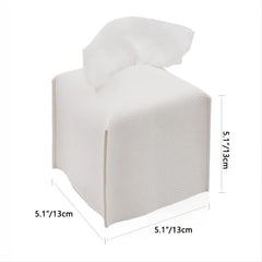 Modern PU Leather Tissue Box Cover for Bathroom Car Office, Square Holder