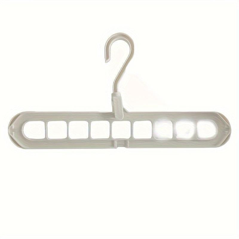 Foldable 9-Hole Hanger for Clothes & Accessories - Easy Storage & Organization