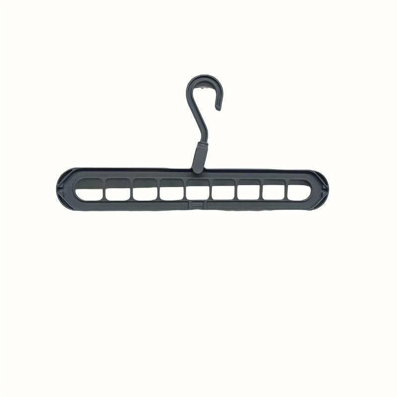 Foldable 9-Hole Hanger for Clothes & Accessories - Easy Storage & Organization