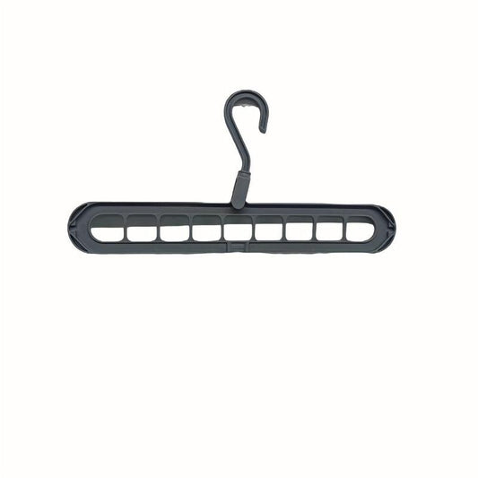Foldable 9-Hole Hanger for Clothes & Accessories - Easy Storage & Organization