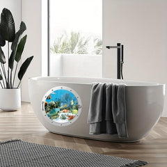 3pcs Ocean Animal Bathtub Sticker Self-adhesive Removable Wall Decals