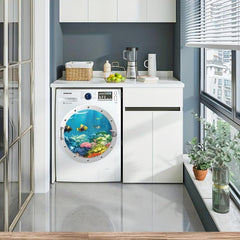 3pcs Ocean Animal Bathtub Sticker Self-adhesive Removable Wall Decals