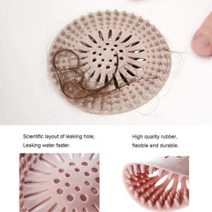 5pcs Silicone Hair Stopper Shower Drain Covers Easy to Install