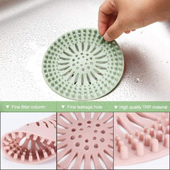 5pcs Silicone Hair Stopper Shower Drain Covers Easy to Install