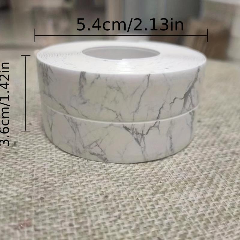 Waterproof Marble Pattern Seam Stickers Self Adhesive Anti Mildew Toilet Sticker