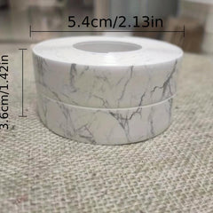 Waterproof Marble Pattern Seam Stickers Self Adhesive Anti Mildew Toilet Sticker