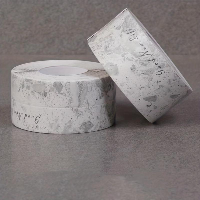 Waterproof Marble Pattern Seam Stickers Self Adhesive Anti Mildew Toilet Sticker