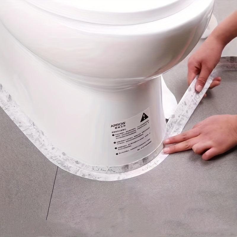 Waterproof Marble Pattern Seam Stickers Self Adhesive Anti Mildew Toilet Sticker