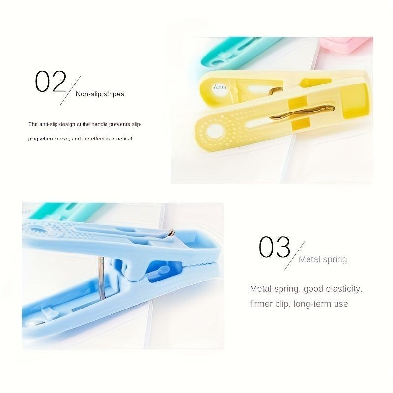 20pcs Plastic Hanger Clips Clothespins Heavy Duty Windproof Clothespin Clip