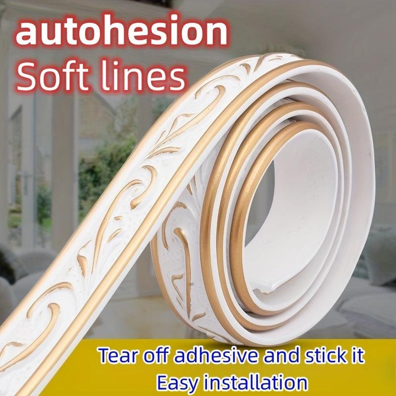 3D PVC Self-adhesive Mirror Frame TV Wall Door Decor