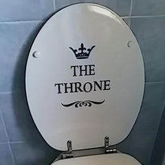 Crown Toilet Seat Sticker Funny Toilet Decoration