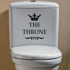 Crown Toilet Seat Sticker Funny Toilet Decoration