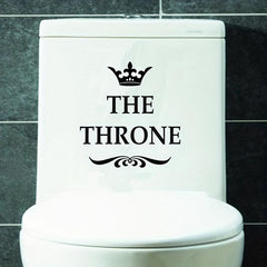 Crown Toilet Seat Sticker Funny Toilet Decoration