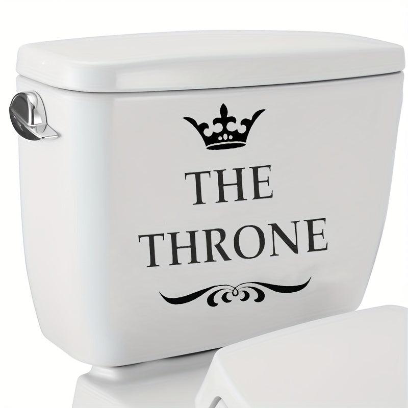 Crown Toilet Seat Sticker Funny Toilet Decoration