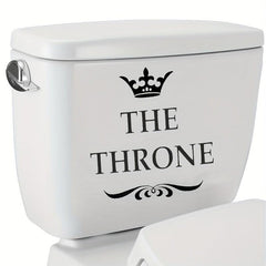 Crown Toilet Seat Sticker Funny Toilet Decoration