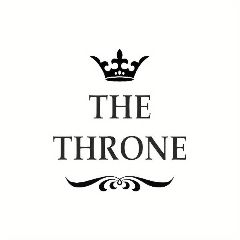 Crown Toilet Seat Sticker Funny Toilet Decoration
