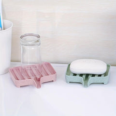 Waterfall Draining Soap Tray for Bathroom and Kitchen