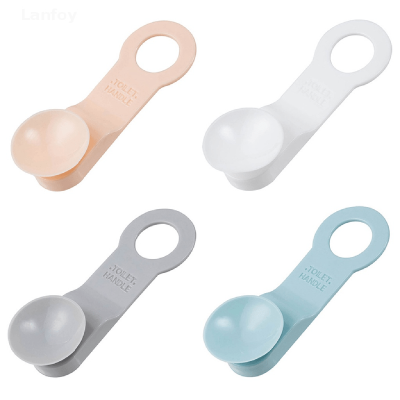 2pcs Reusable Toilet Seat Cover Lifter Handle