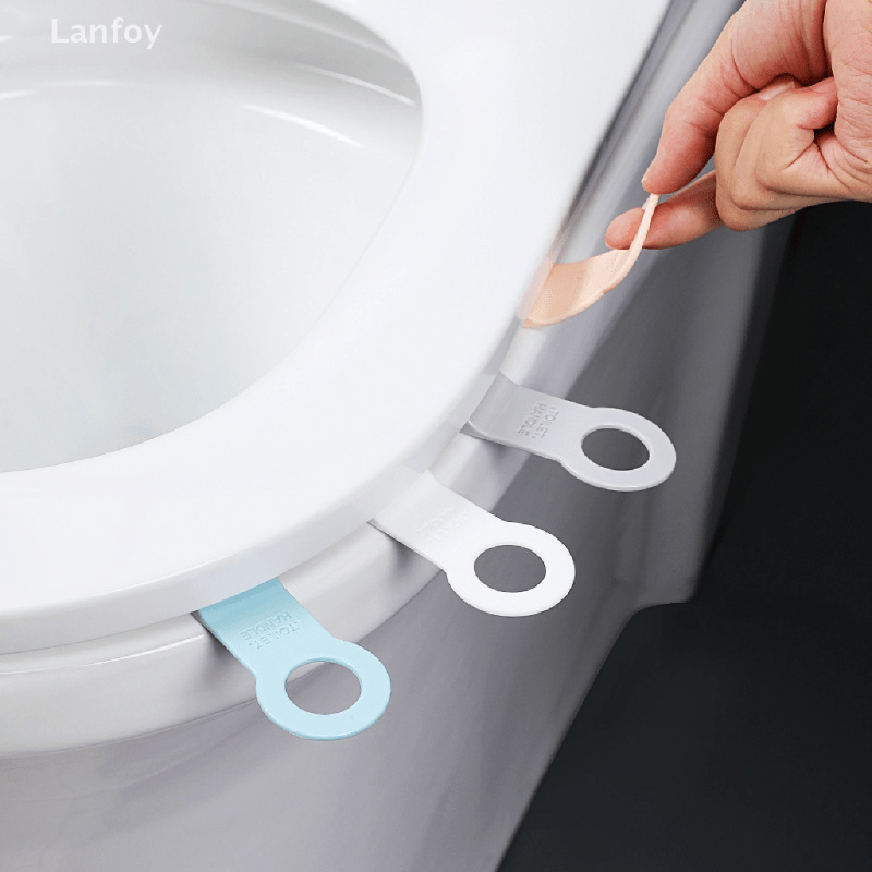 2pcs Reusable Toilet Seat Cover Lifter Handle