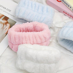 2pcs Microfiber Wristbands for Washing Face, Preventing Water Dripping
