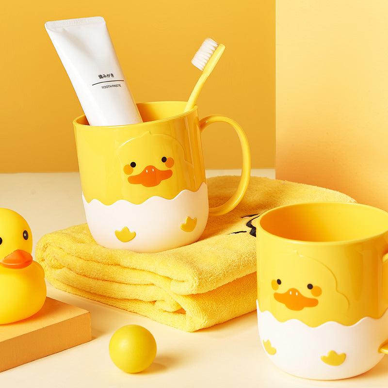 Duck & Chicken Pattern Wash Cup Cartoon Toothbrush Cup