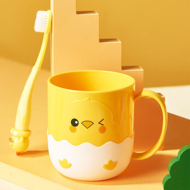 Duck & Chicken Pattern Wash Cup Cartoon Toothbrush Cup