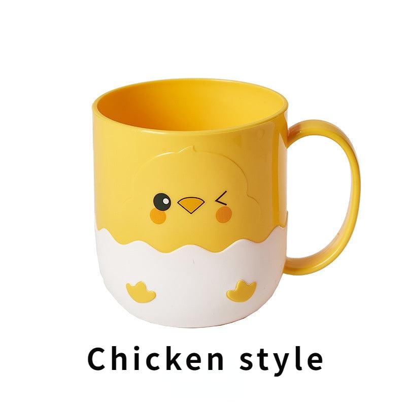 Duck & Chicken Pattern Wash Cup Cartoon Toothbrush Cup