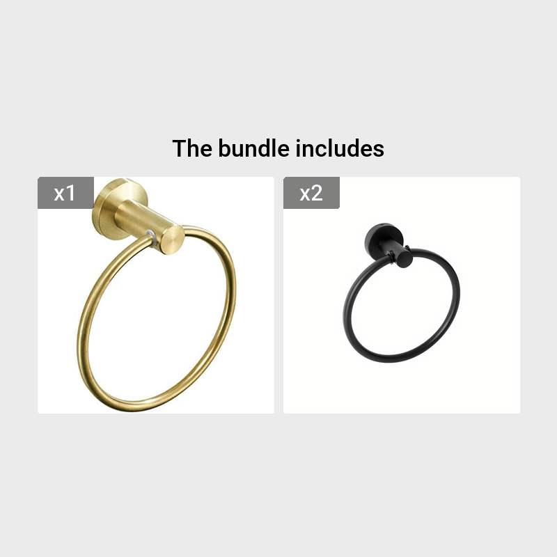 Stainless Steel Towel Ring Bathroom Holder Wall Mounted Matt