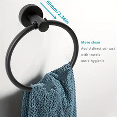 Stainless Steel Towel Ring Bathroom Holder Wall Mounted Matt