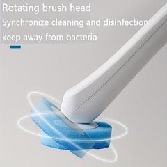 Disposable Toilet Brush Set with Replaceable Brush Heads