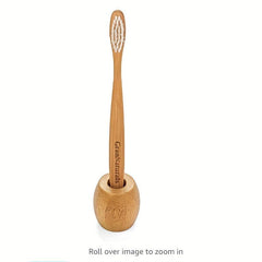 Bamboo Toothbrush Holder Wooden Bathroom Stand Rustic Wooden Makeup Brush Pen