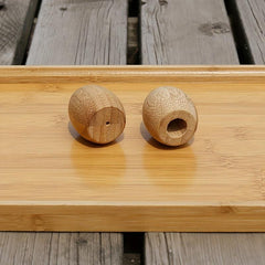 Bamboo Toothbrush Holder Wooden Bathroom Stand Rustic Wooden Makeup Brush Pen