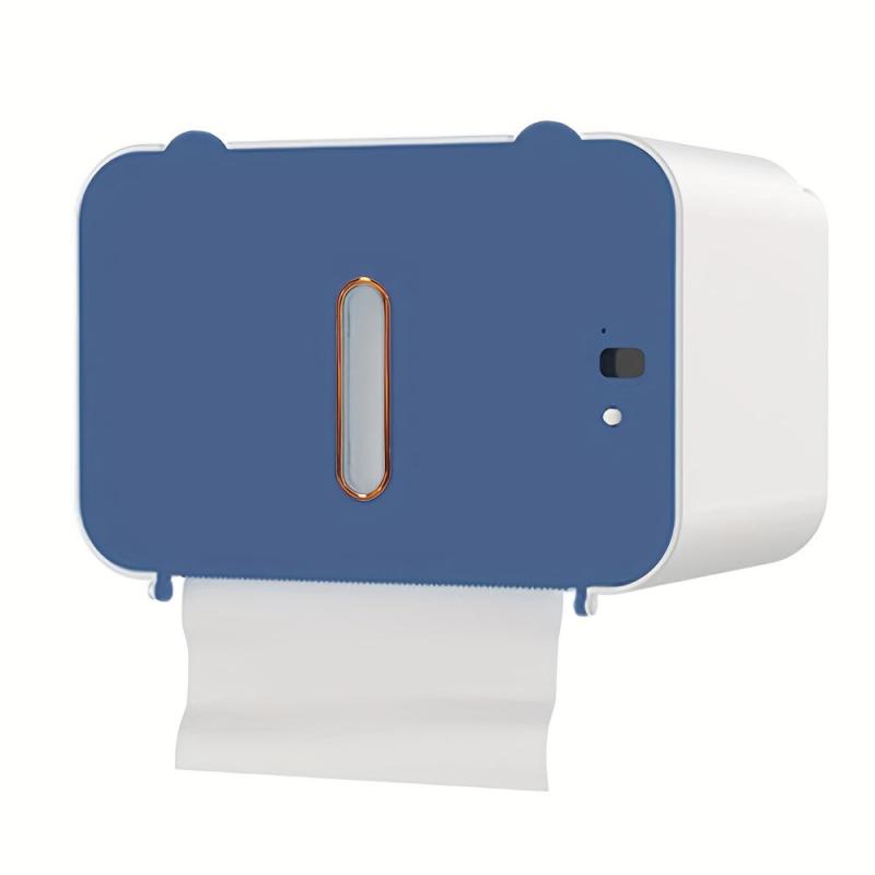 Automatic Tissue Storage Box Wall Mounted Toilet Roll Paper Holder