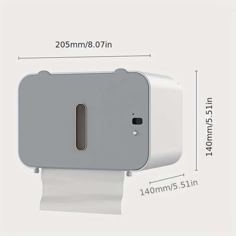 Automatic Tissue Storage Box Wall Mounted Toilet Roll Paper Holder