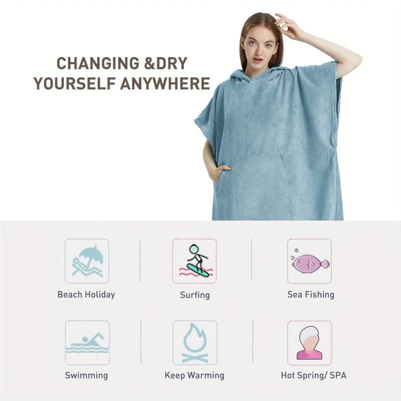 Women's Beach Towel Poncho Lightweight Quick Drying Bath Towel