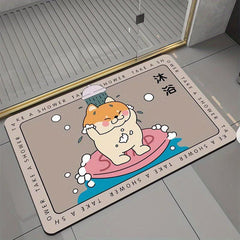 1pc Diatom Mud Absorbent Mat Toilet Bathroom Floor Mat