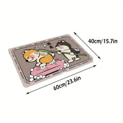 1pc Diatom Mud Absorbent Mat Toilet Bathroom Floor Mat