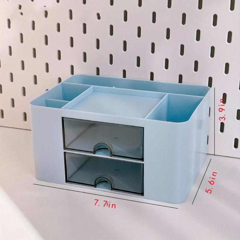Large Capacity Desk Drawer Pen Holder Plastic Organizer