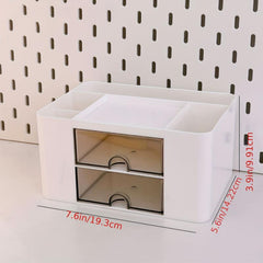 Large Capacity Desk Drawer Pen Holder Plastic Organizer