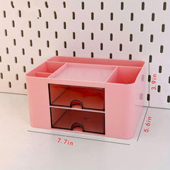 Large Capacity Desk Drawer Pen Holder Plastic Organizer