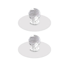 2pcs Invisible Self-adhesive Knobs for Sliding Cabinet & Drawer Doors